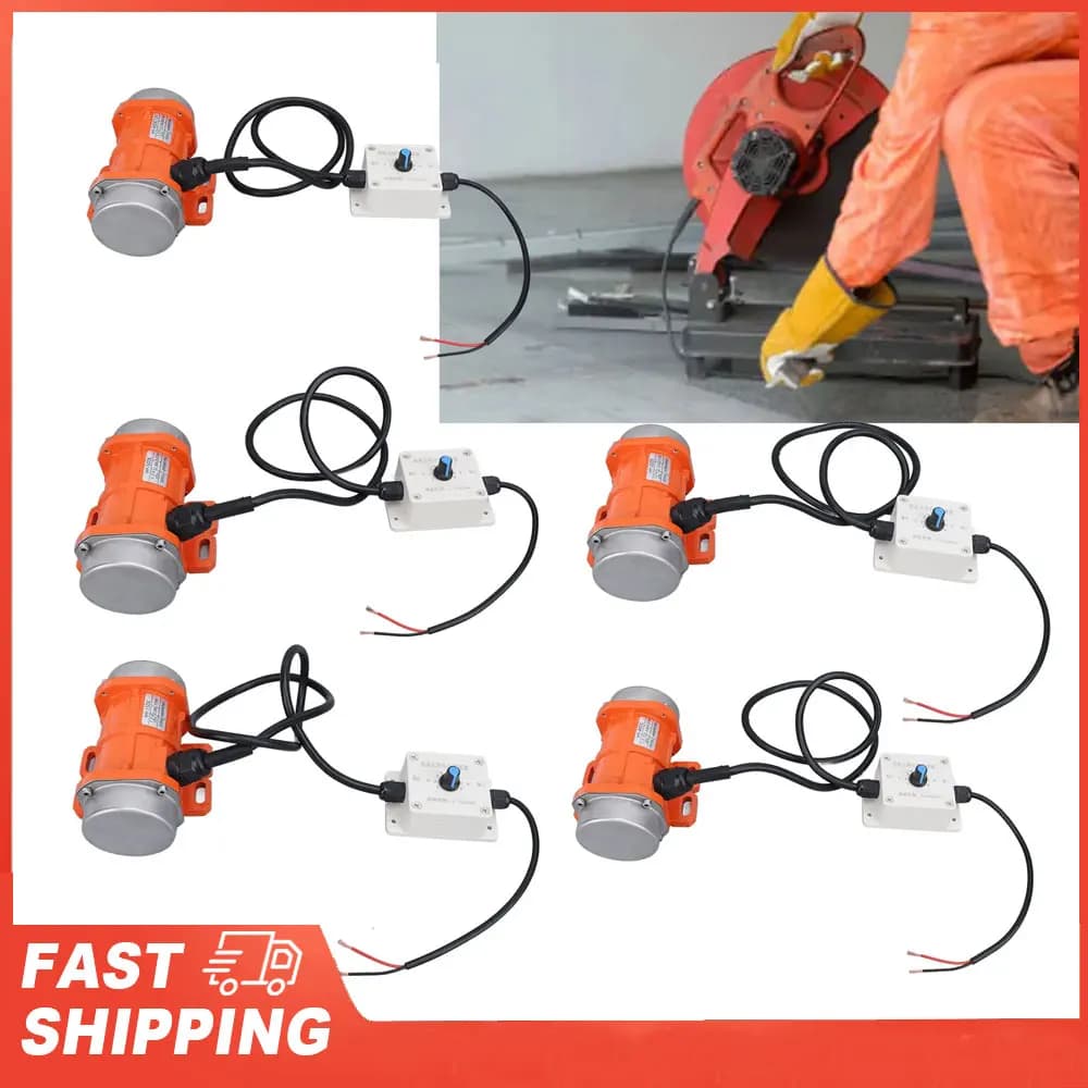 Motor vibratório de concreto DC 12V, 4000rpm, liga de alumínio, IP65, com controlador de velocidade