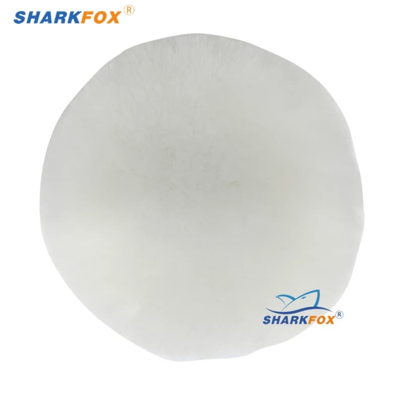Almofada de polimento automotivo Sharkfox branca macia para acabamento automotivo