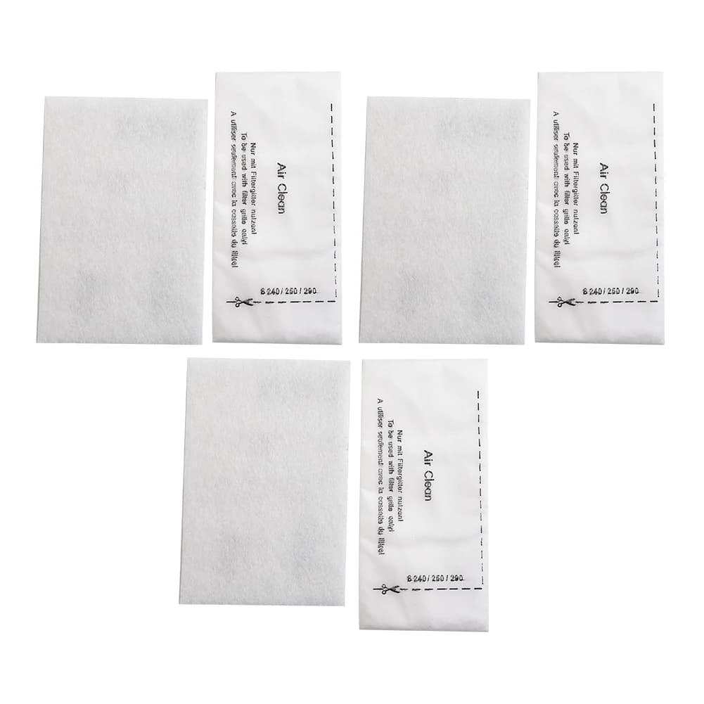 Conjunto de filtros para aspirador de pó Air Clean branco dupla filtragem 5 unidades