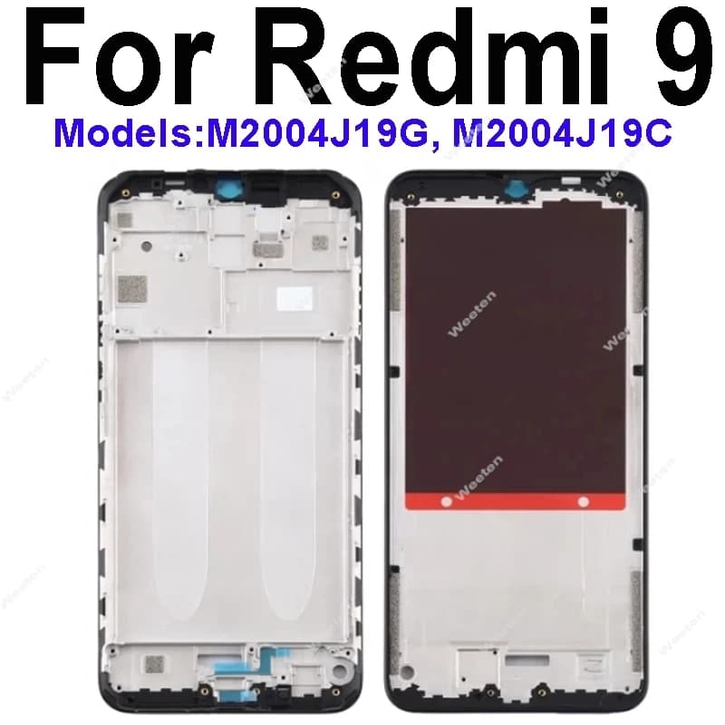 Quadro intermediário lcd para xiaomi redmi 8 8a 9 9t 9a 9c 10 10a 10c 12 12c 4g 5g lcd carcaça frontal moldura intermediária chassi escudo