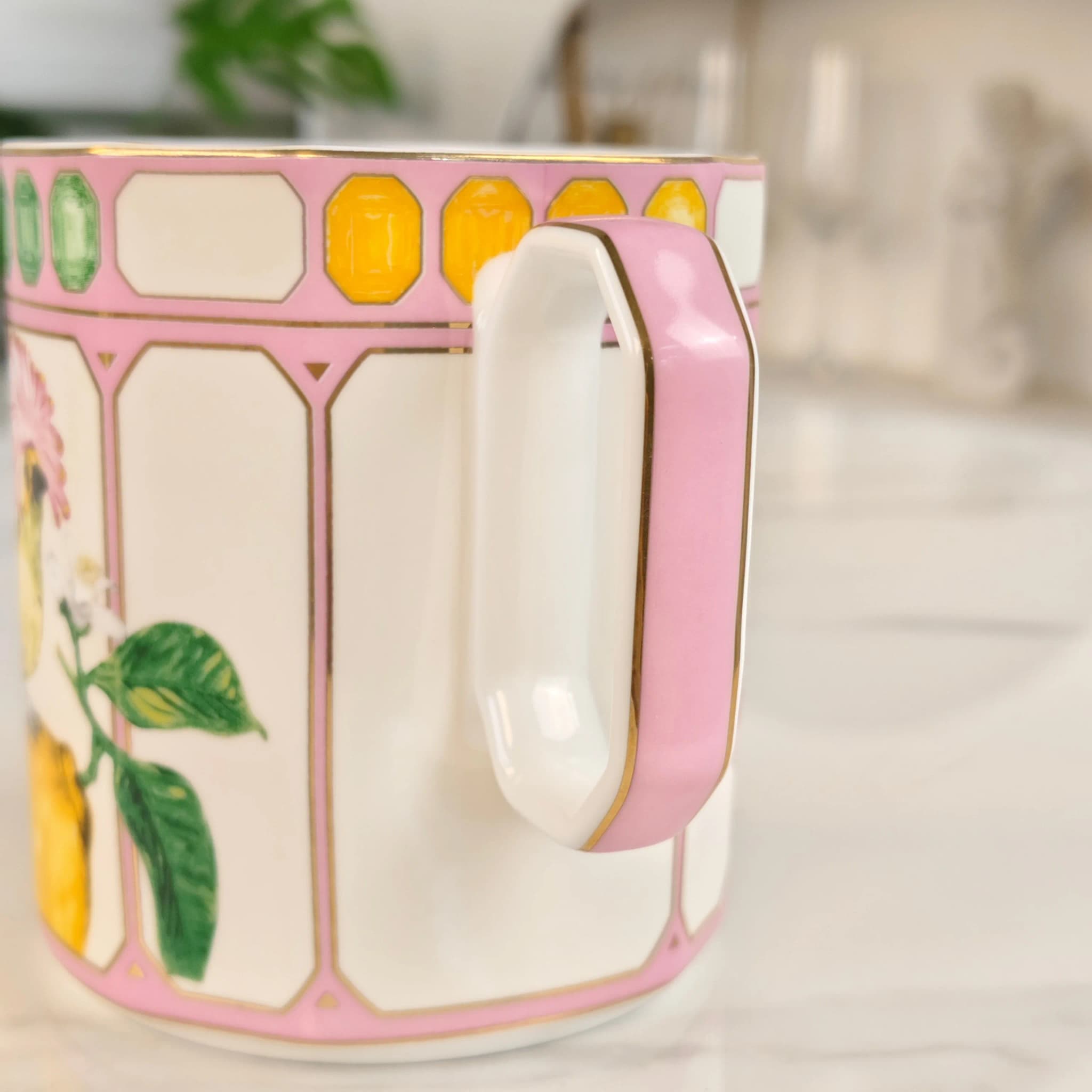 Copo de água para caneca de porcelana de osso de 8,2x9,3 cm