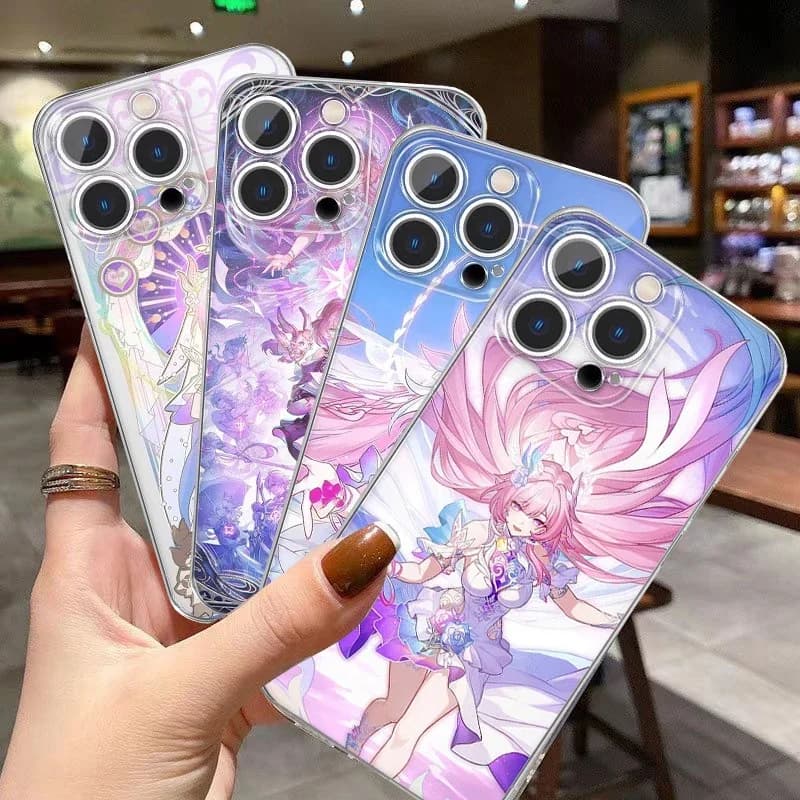 Conjunto de capas para celular gamer Cyrene Honkai Star Rail com estampas coloridas para Xiaomi Redmi Note e C Series