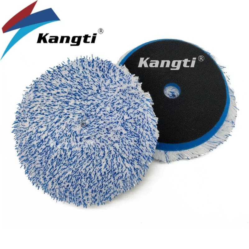 Disco de polimento Kangti para carro, azul e branco, 3/5/6 polegadas.