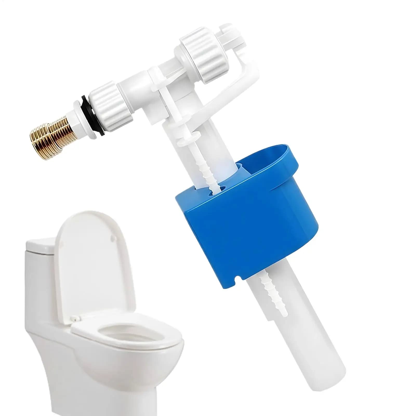 Válvula de descarga para vaso sanitário, fácil instalação, conector de latão, à prova de vazamentos, peça de reposição