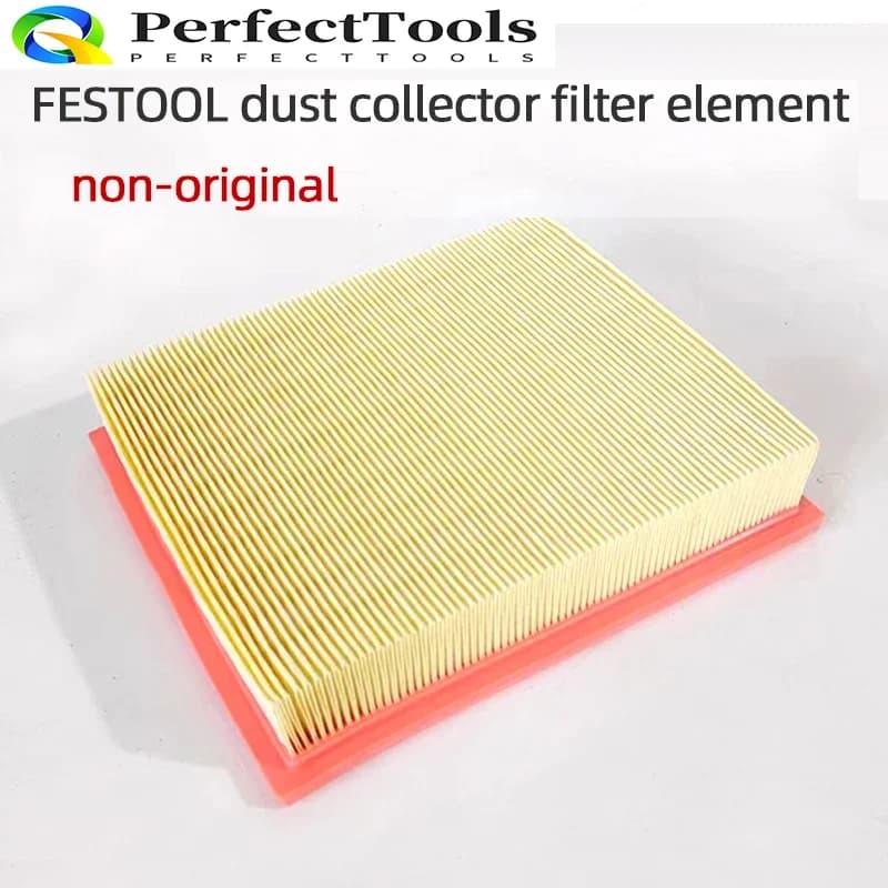Filtro de aspirador de pó não original para FESTOOL CT26/36/48, elemento de filtro amarelo com bordas vermelhas