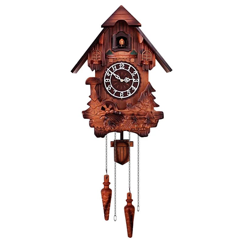 Cuco relógio de parede antigo decorativo vintage relógio de parede pêndulo hora carrilhão para café restaurante sala estar hotel
