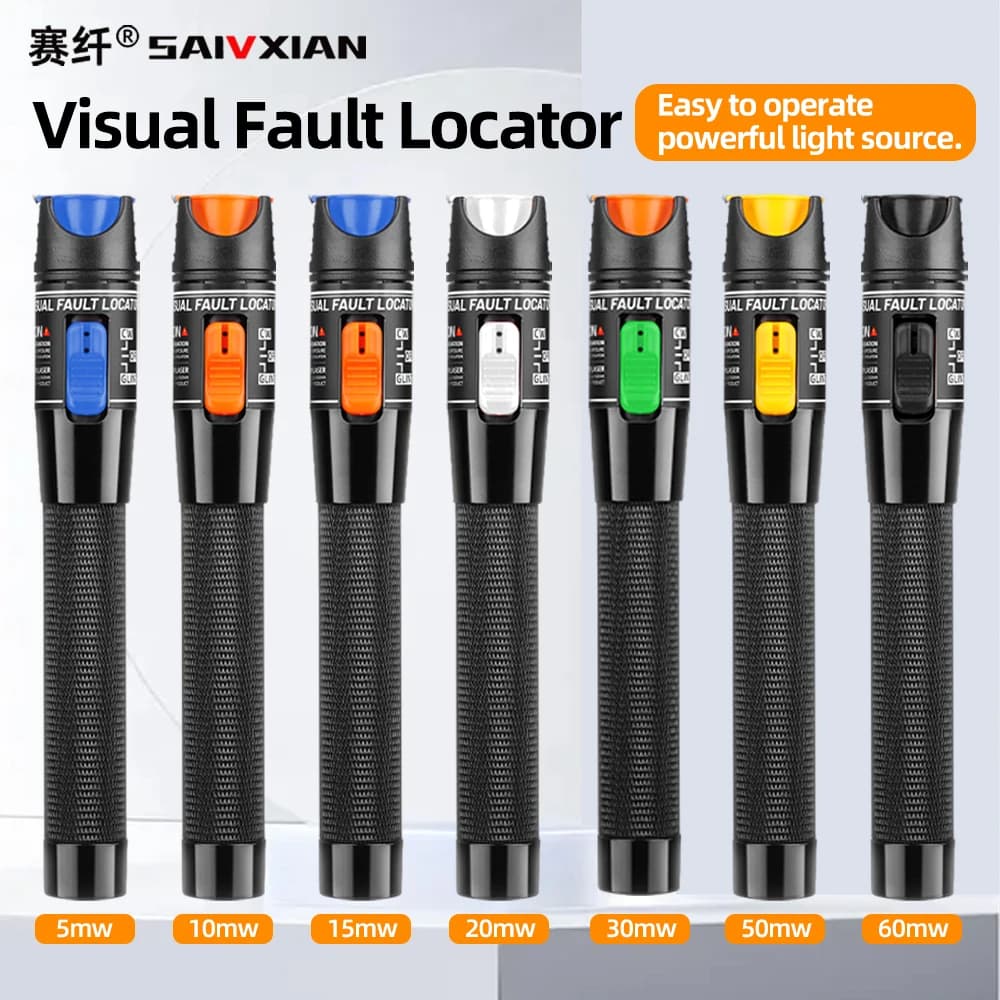 Localizador visual de falhas SAIVXIAN, 5mw a 60mw, sete cores diferentes, fácil operação