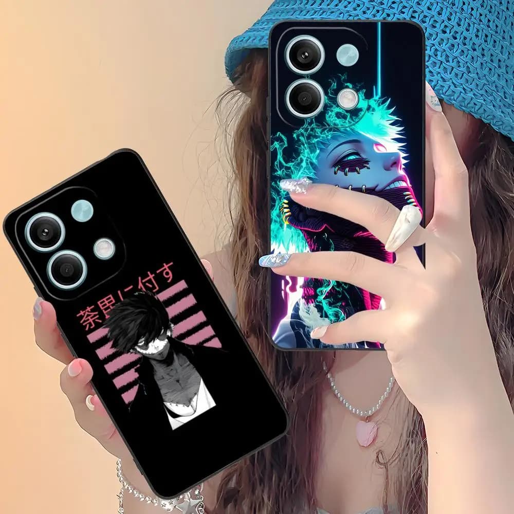 Capa de telefone My Hero Academia Dabi para Xiaomi Redmi Note 14, 13, 12, 11, A5, 3, 2, 1 Pro Plus 4G 5G