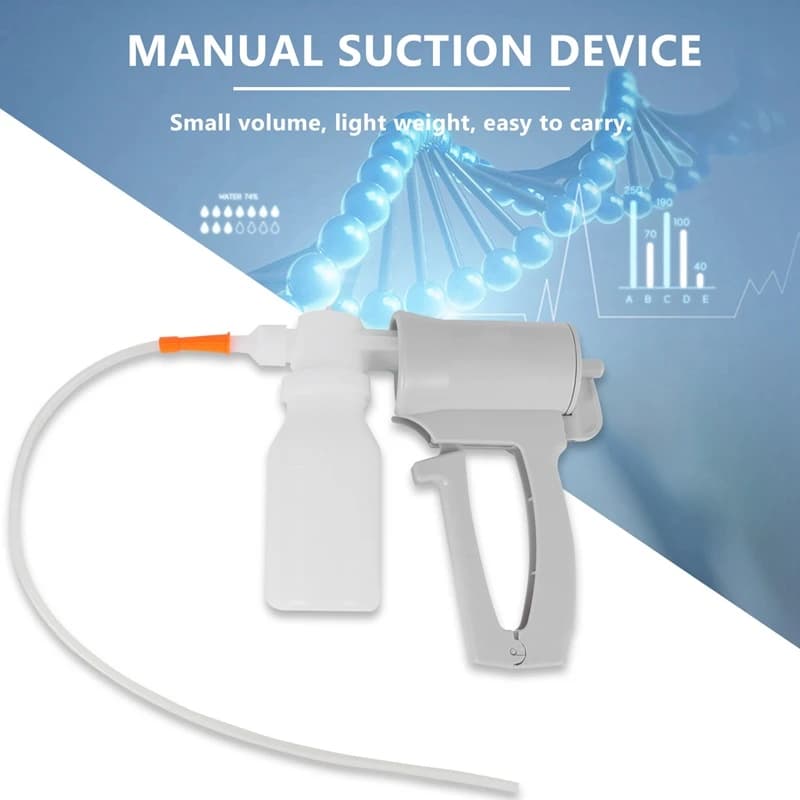 Bomba de Sucção Manual Portátil para Catarro - Dispositivo Aspirador Médico Portátil