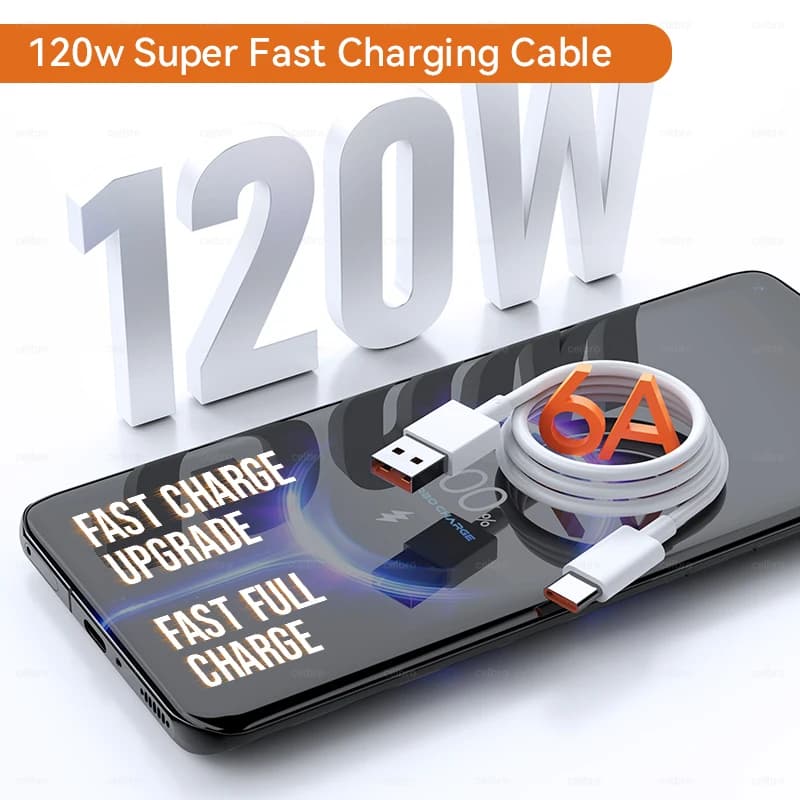 Cabo USB Tipo C Xiaomi 120W 6A Original - 2PCS/1PCS