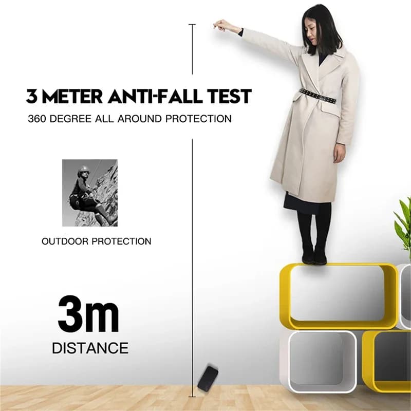 Teste de queda de 3 metros para capa traseira roxa de silicone líquido para Xiaomi Poco F6 com proteção 360 graus