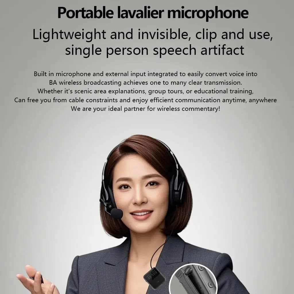 Adaptador Bluetooth Eppfun com microfone lavalier portátil para comunicação sem fio eficiente