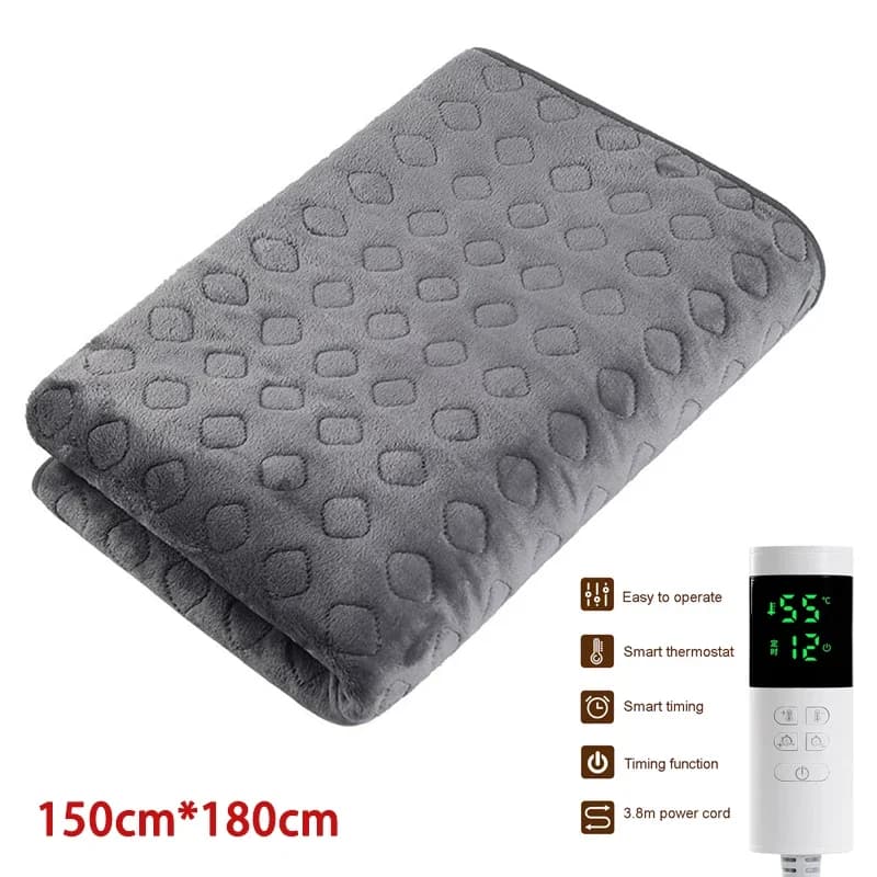 220v segurança de pelúcia cobertor elétrico cama termostato colchão elétrico macio aquecimento elétrico cobertor aquecedor tapete 1.8*1.5
