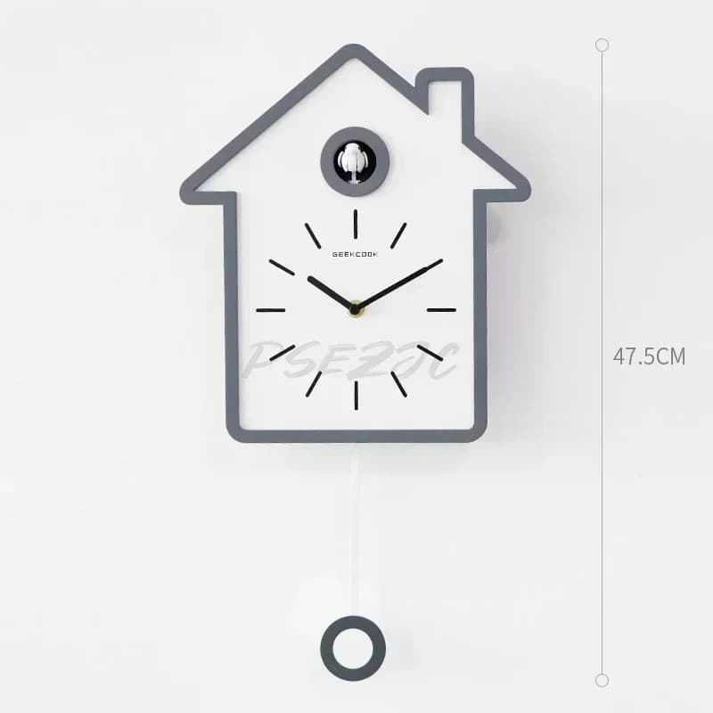 Relógio cuco simples e moderno para casa, sala de estar e estudo, decoração, pode contar o tempo, durável e duradouro