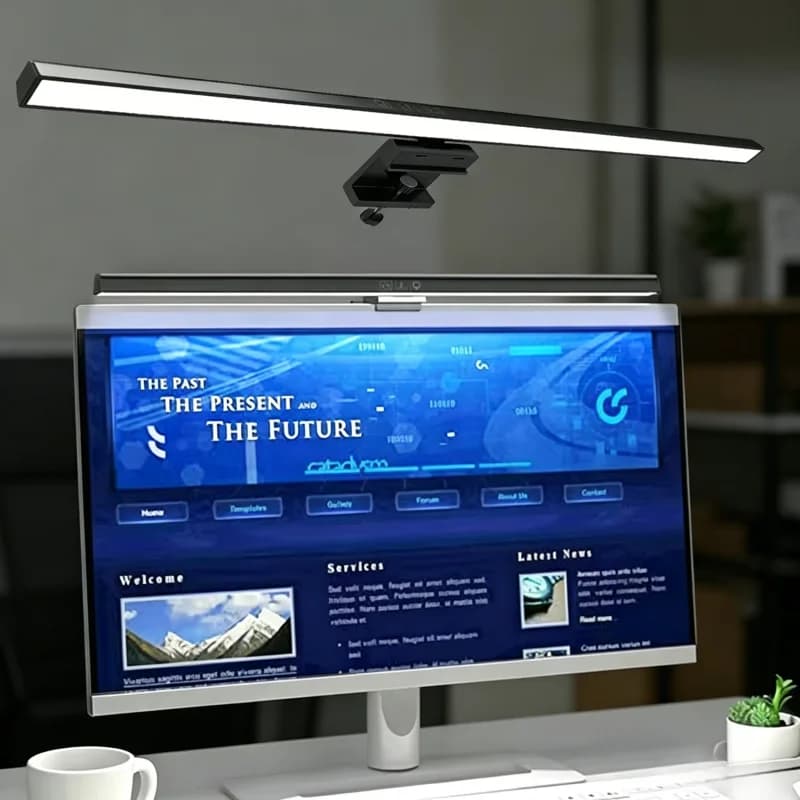 Barra de Luz LED para Monitor de PC - Luz de Tela Regulável 33cm/50cm, Luminária de Mesa USB para Escritório, Estudo e Leitura