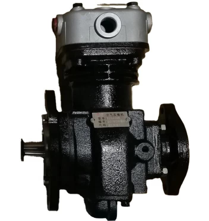 Compressor de ar do motor diesel 4BT 3.9L B3.9 4BT 4BTAA 4BT5.9 5254448, peça preta e cinza com etiqueta em chinês