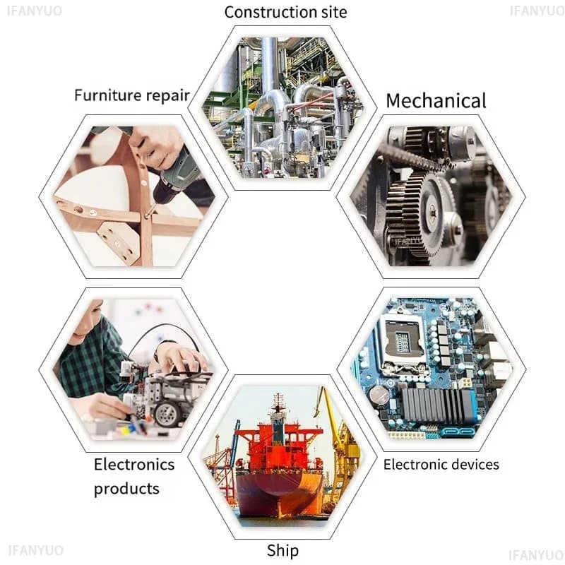 Aplicações do parafuso de ancoragem nylon amarelo M6 em construção, mecânica, eletrônica e reparos