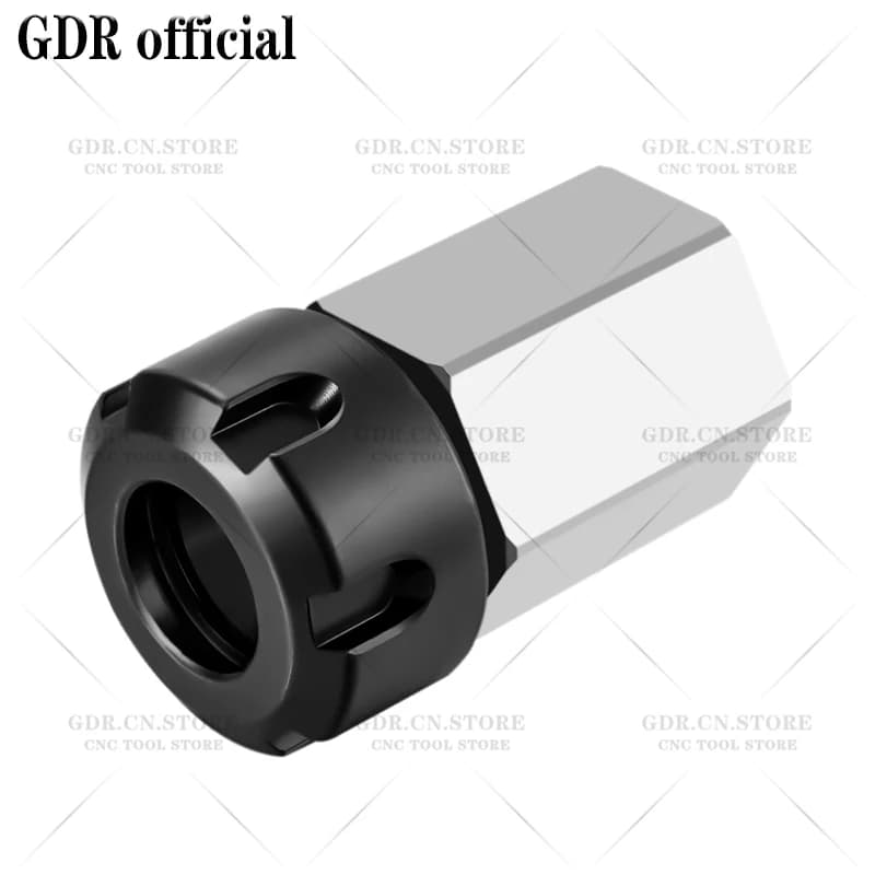 Suportes de ferramenta GDR ER25 ER32 ER40 quadrado hexagonal, preto e prata