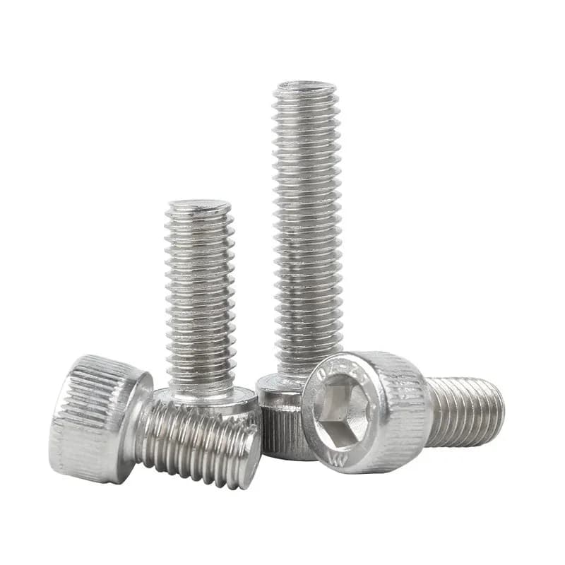 Parafusos de cabeça sextavada M3 em aço inoxidável 304, padrão DIN912/GB70, 20/100 peças