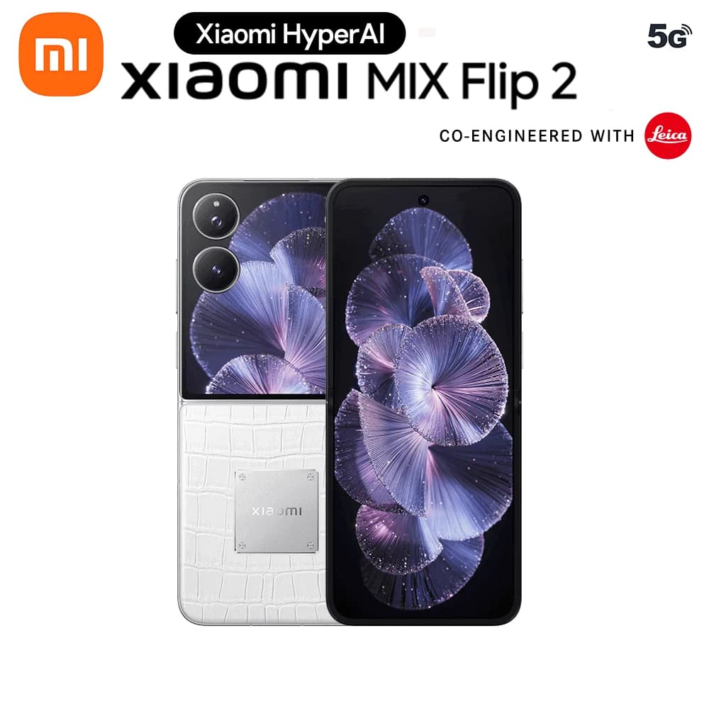 Smartphone Xiaomi MIX Flip 2 com design personalizado em diamante e câmera Leica