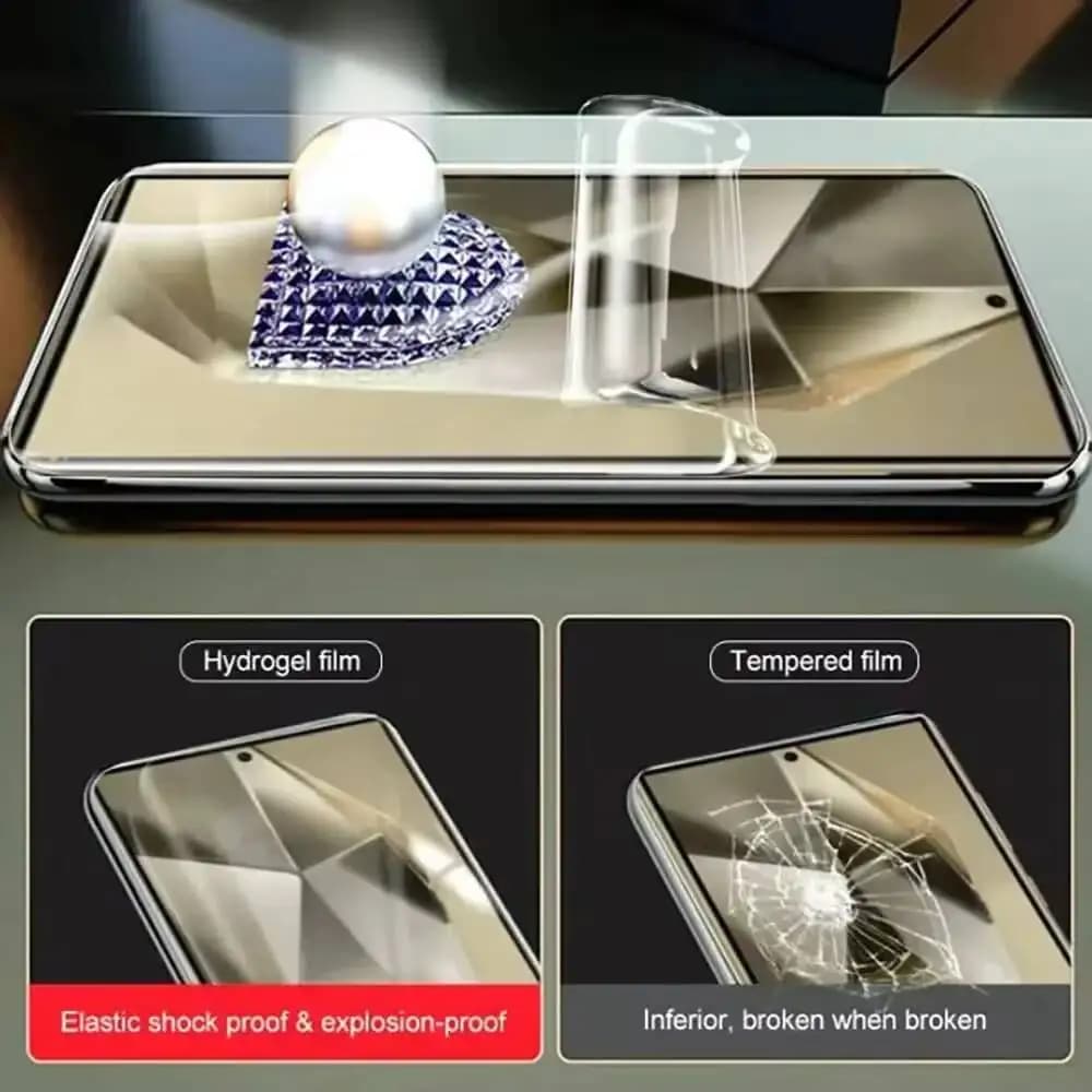 Película hidrogel transparente para smartphones 4 peças