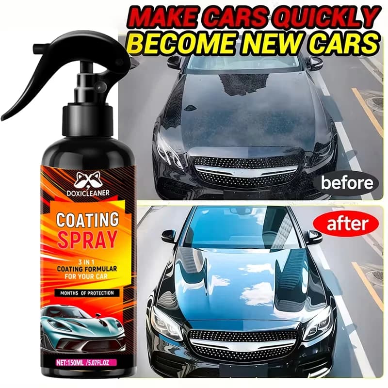 Spray de polimerização de moléculas pequenas aplicado em um carro