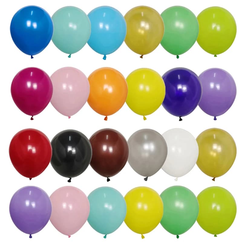 100 pçs 10 Polegada balões de látex tema aniversário festa decoração chá de bebê crianças brinquedo inflável suprimentos de aniversário globos foscos