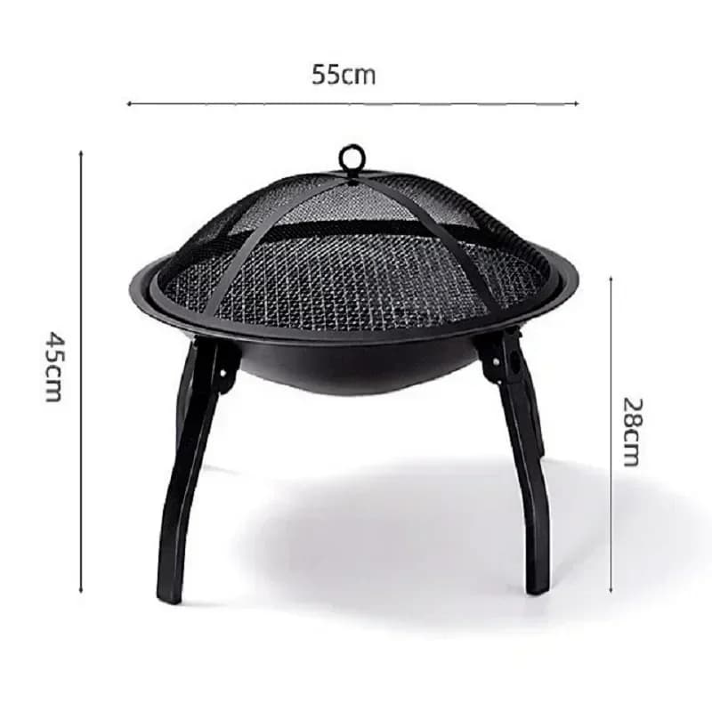 Outdoor Camping Fire Pit Burner, Fogão a carvão de fogueira, Aquecedor a lenha, Inverno Isolamento BBQ Grill, Churrasqueira ao ar livre