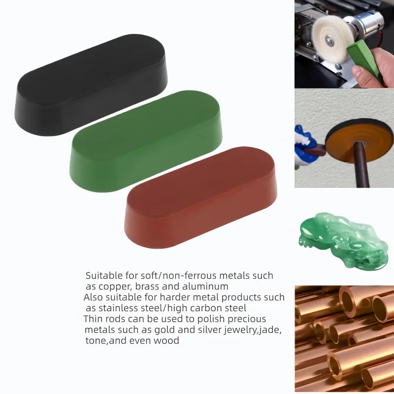 Kit de Composto para Polimento de Metal com 3 Peças