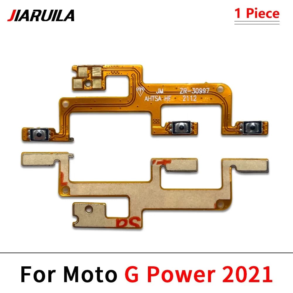 Cabo flexível controle botão liga desliga volume para Moto G Power 2021 modelo Jiaruila