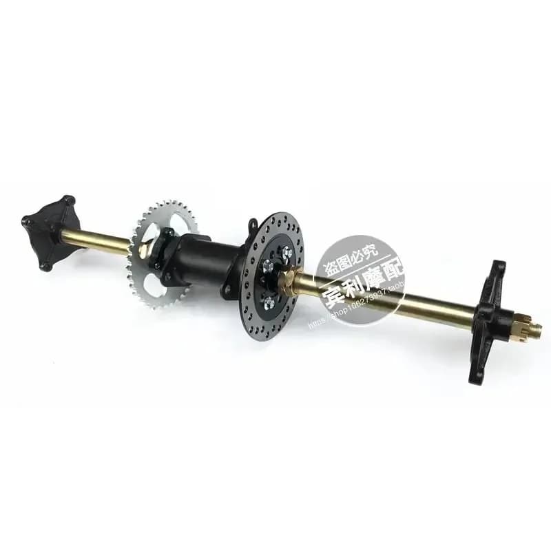 Transmissão 61cm 65cm 71cm 75cm rotor de disco de freio do eixo traseiro e roda dentada para atv utv go kart dirt bike 150 200 250cc