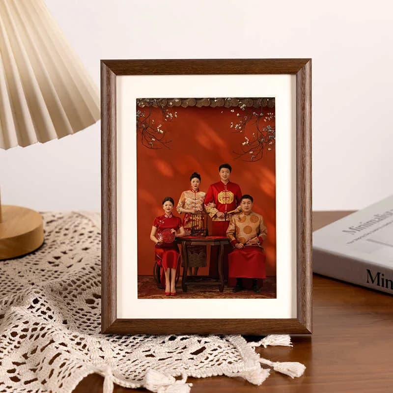 Moldura de madeira moderna para sala de estar, hotel, criativo, novo estilo, mesa, minimalista, escritório, decoração de casa, porta retrato lsxk