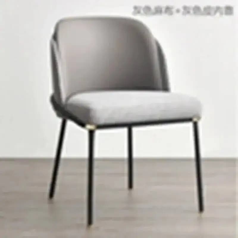 Cadeiras de jantar minimalistas com design italiano estofadas, cadeiras confortáveis ​​para restaurante, móveis para casa