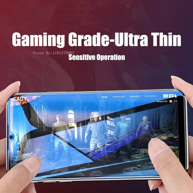 Película protetora ultra fina para Poco X3 NFC com alta sensibilidade para jogos e operação precisa