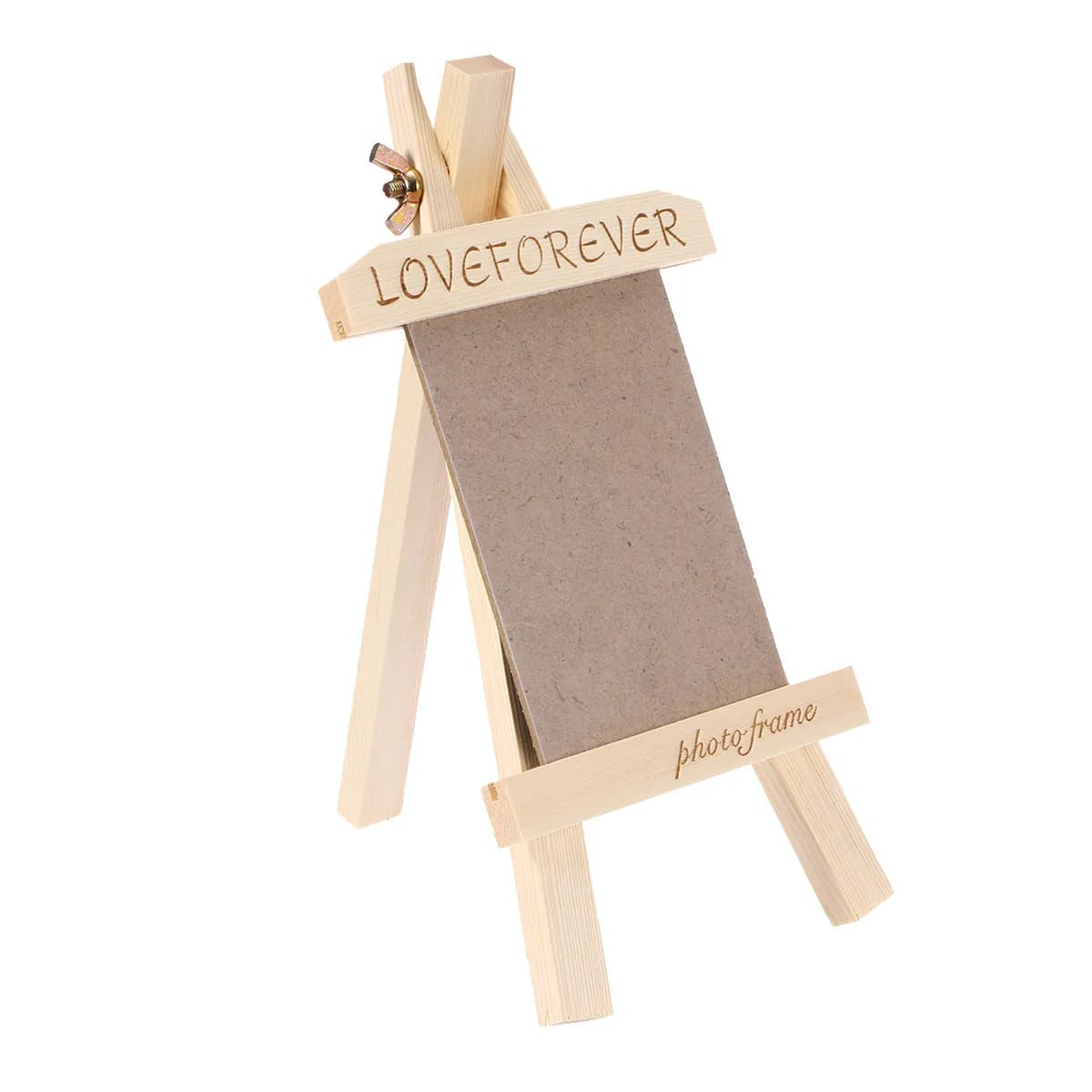 Porta-Retrato de Madeira Criativo para Uma Foto, Design Vertical de Mesa para Fotos de 9x13cm, Decoração para Casa, Escritório e Praia