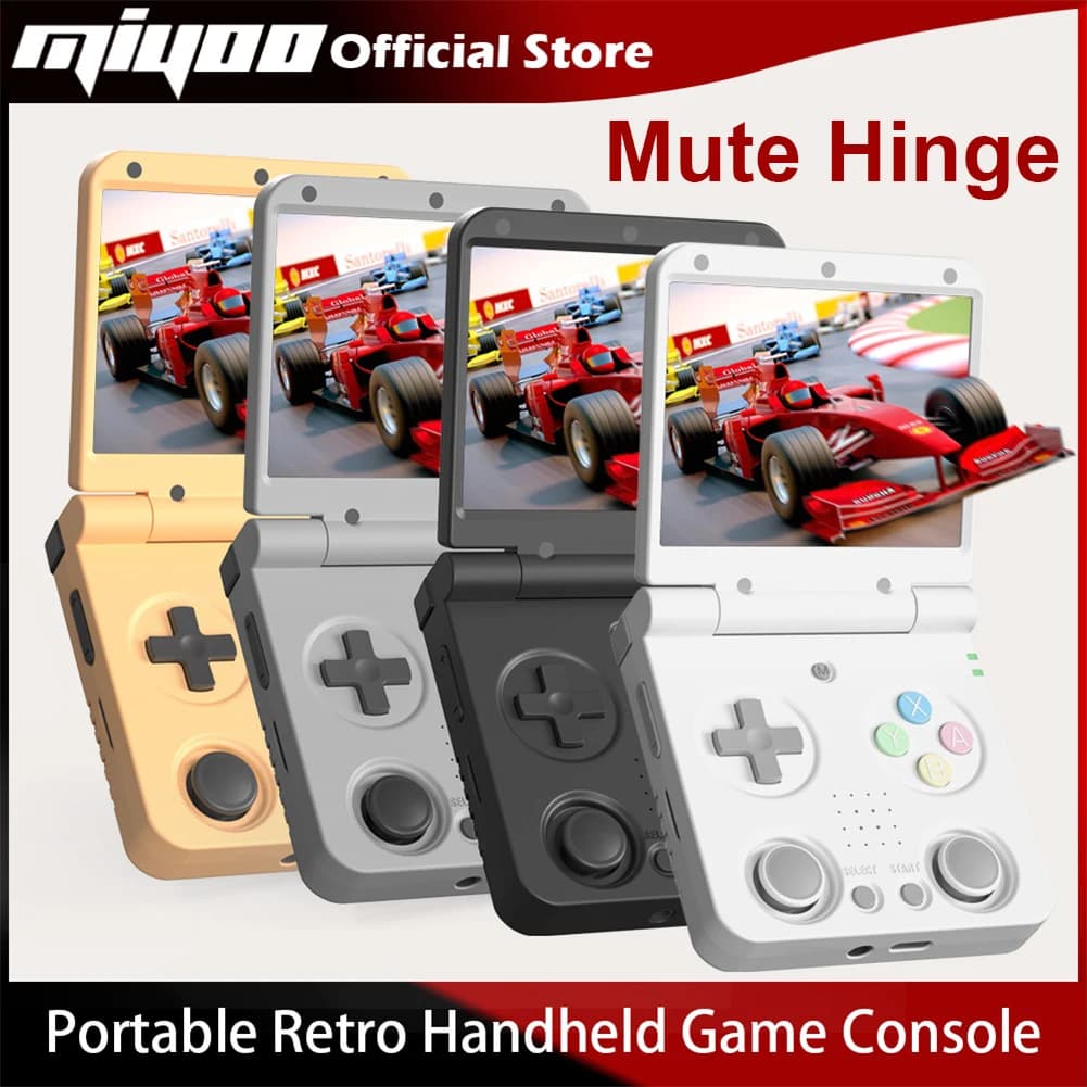 Console de jogo portátil Miyoo flip v2 em várias cores com tela IPS de 3.5 polegadas