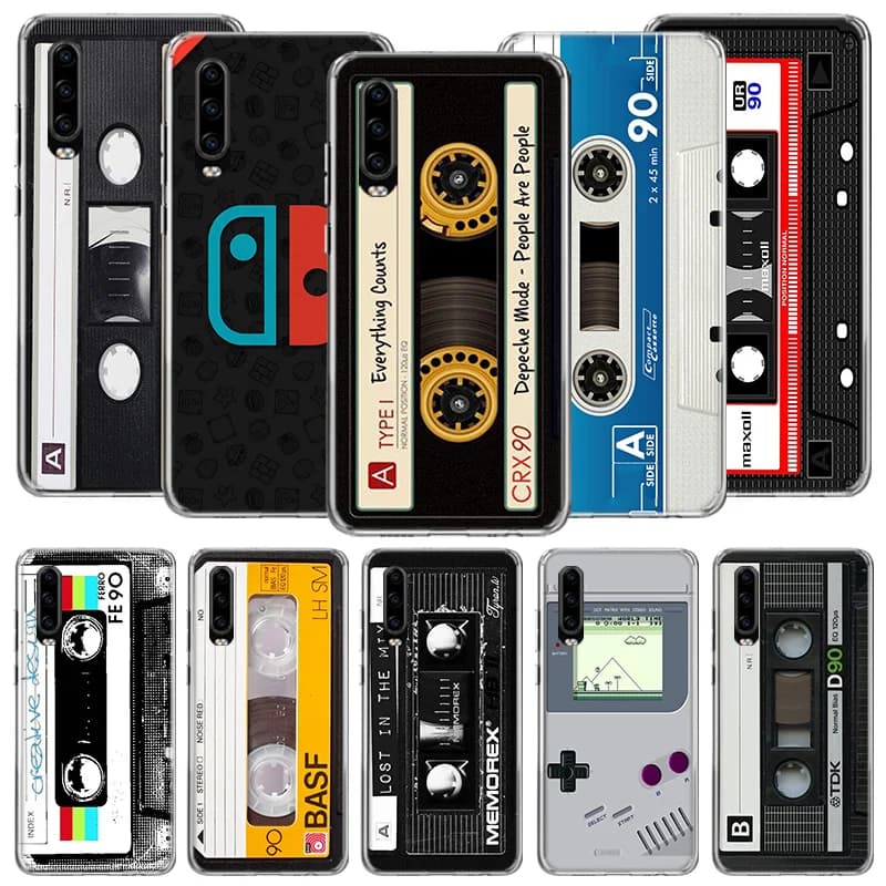 Capas de telefone estilo fita cassete vintage para Xiaomi Poco X4 F4 GT X3 NFC X5 X6 X7 Pro 5G M5 M5S M3 F5 Mi F6 F3 F2 F1