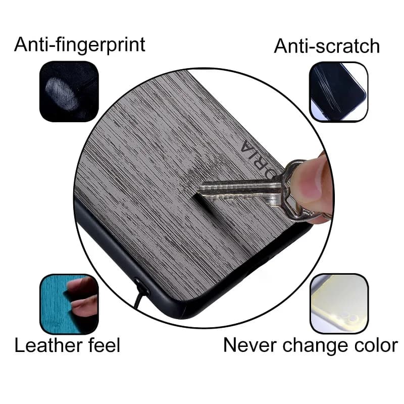 Capa para celular Xiaomi Poco F8 couro sintético preto resistente a riscos e marcas de dedo