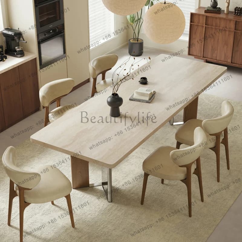 Mesa de Jantar Extensível para Corredor, Mesa de Jantar de Designer Nórdico para Cozinha, Móveis Modernos para Sala de Estar