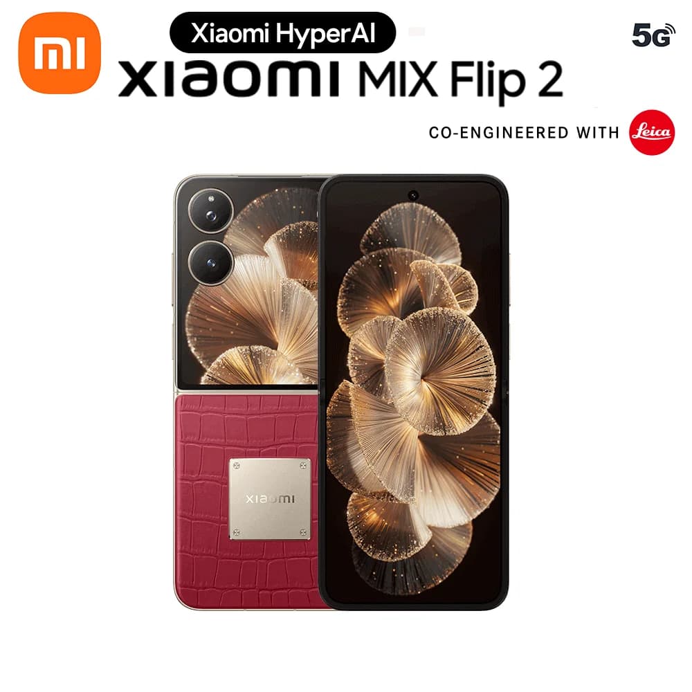Smartphone Xiaomi MIX Flip 2 com design personalizado em diamante e câmera Leica