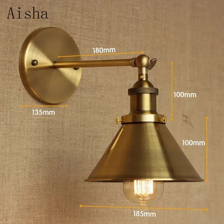 Industrial vintage lâmpada de parede led casa arandelas país americano loft estilo edison luz parede arandela lampara pared