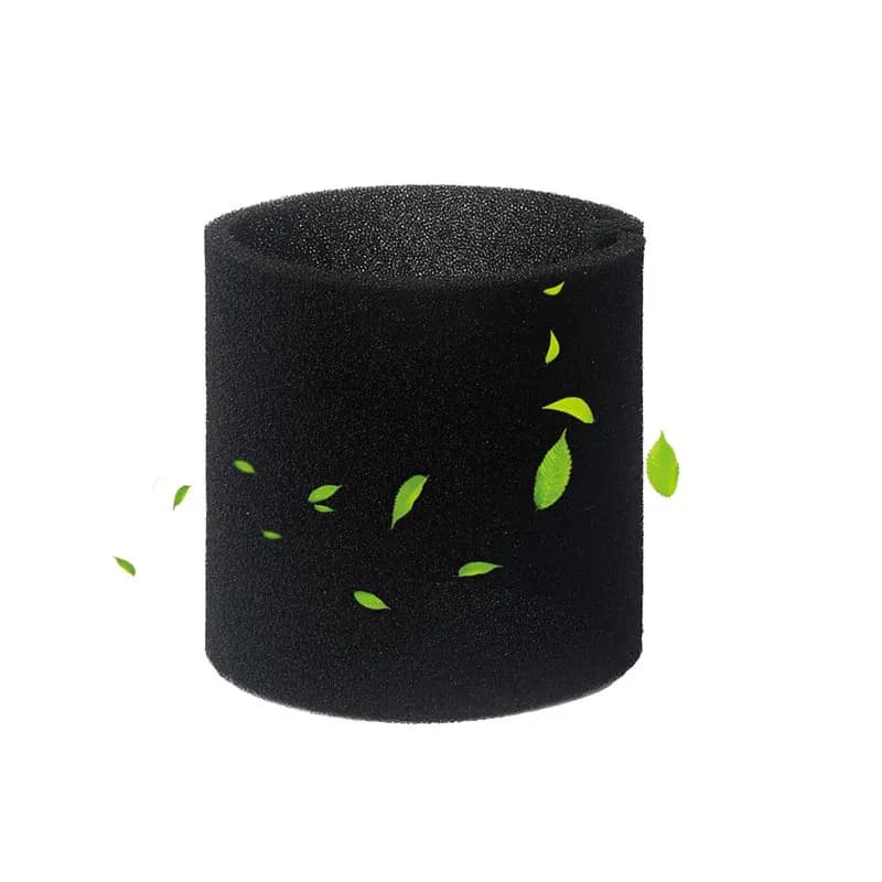 Filtro de espuma preto para aspirador Shop Vac, material poroso para filtrar líquidos e sólidos