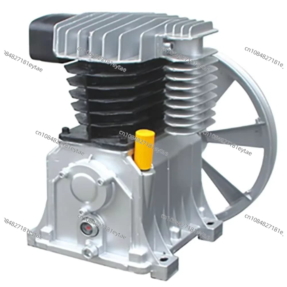 Bomba de ar industrial de alta pressão 5.5HP 8BAR, alumínio, prata e preto
