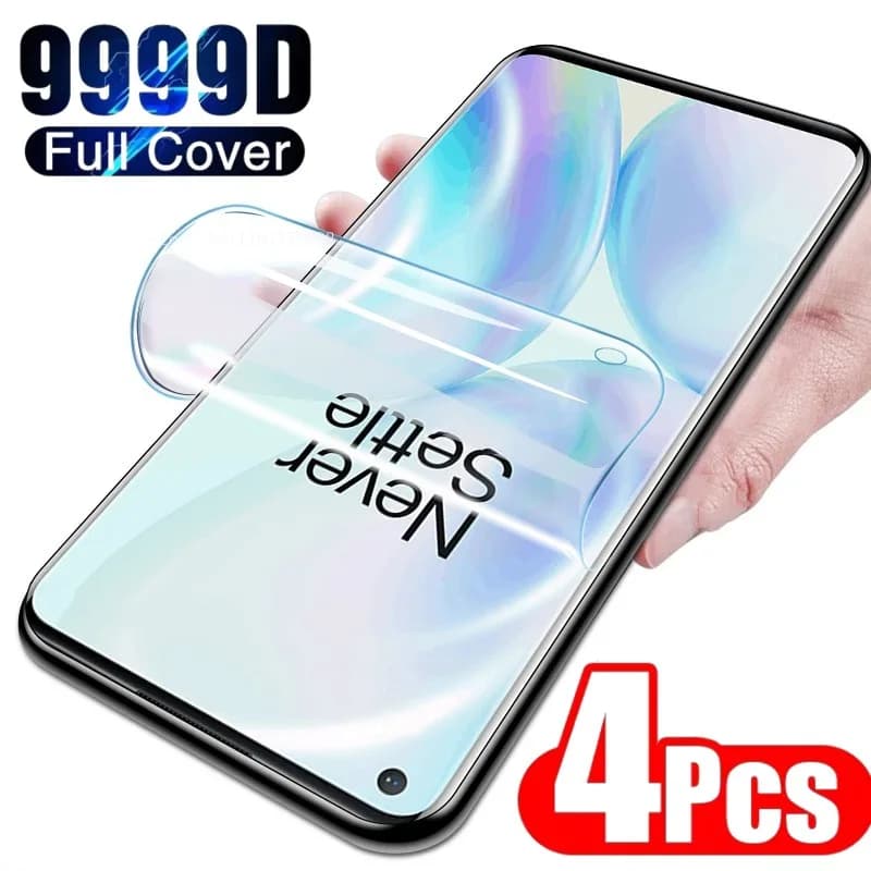 Película de vidro transparente para smartphone, 4 unidades, proteção completa, para Xiaomi Redmi Note 7 8 9 10 11 Pro
