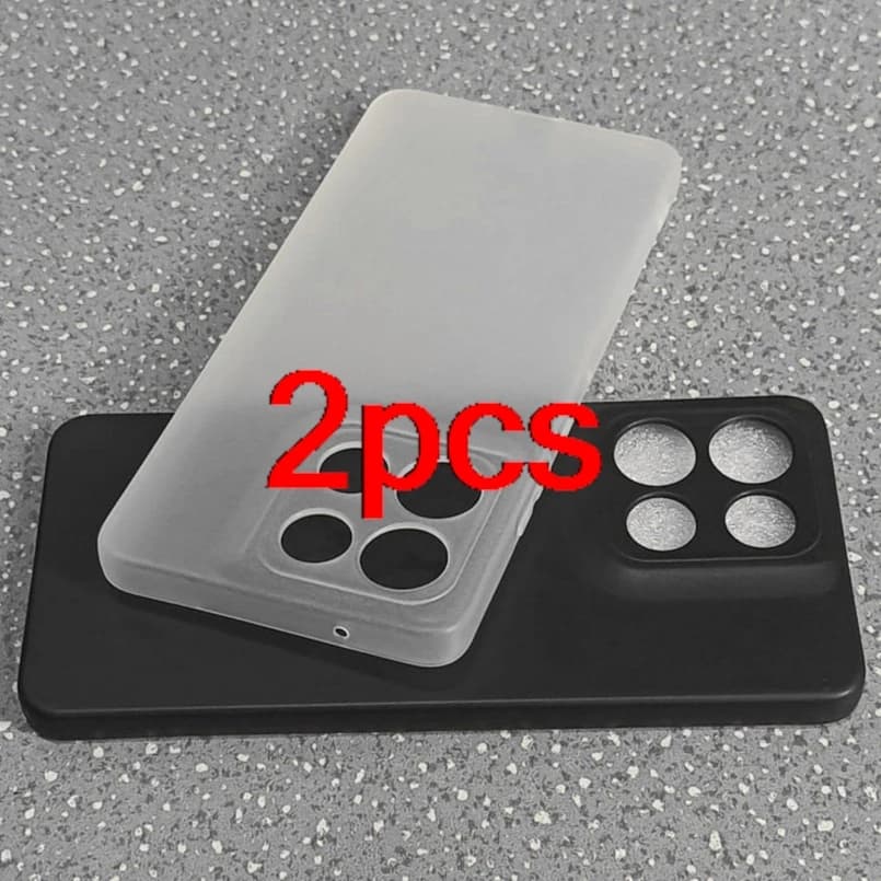 Duas capas protetoras transparente e preta para smartphone Motorola Moto G100 Pro