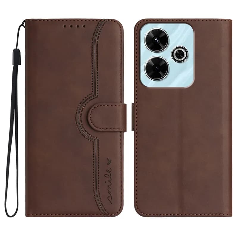 Capa flip azul para Xiaomi com suporte magnético e compartimentos para cartões