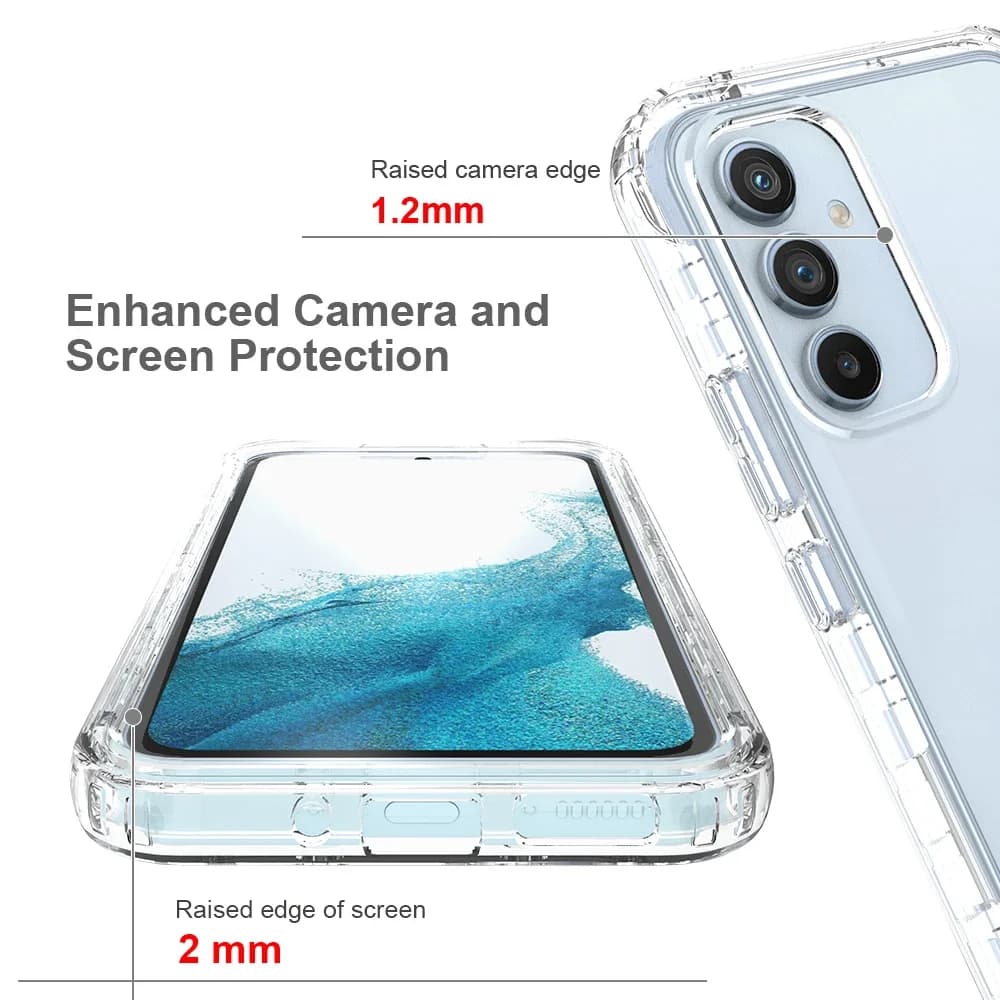 Para samsung a17 a56 5g a55 a35 a16 a54 a15 s24 s25 ultra s23 fe s22 plus s21 telefone caso claro para samsung galaxy a54 5g a14 a34