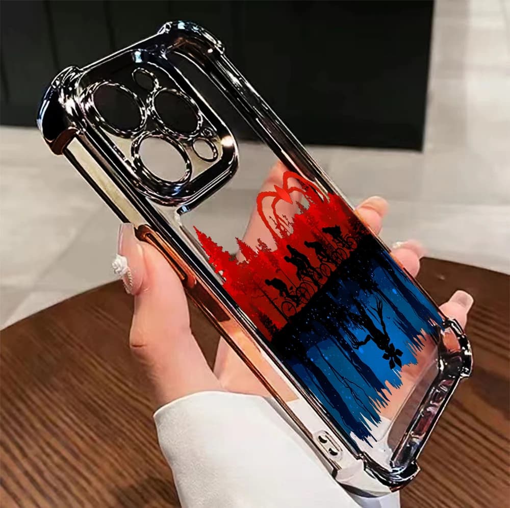 Capa transparente para smartphone Mundo Invertido Stranger Things para Xiaomi Redmi Note 10