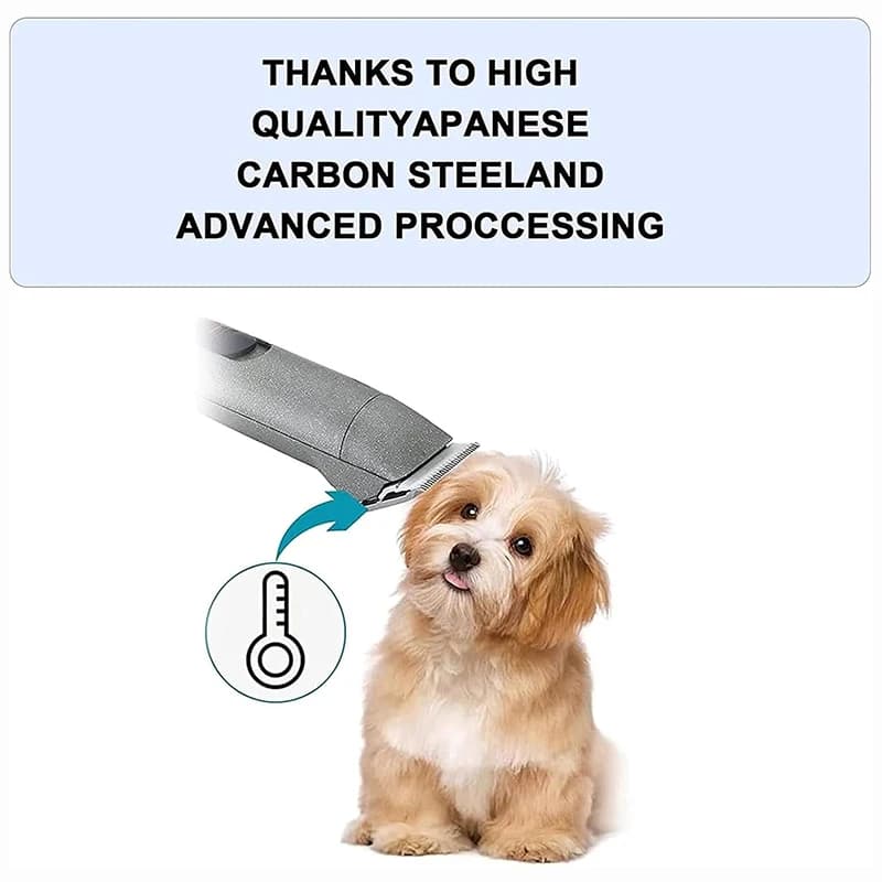 Máquina de tosa com lâmina de aço carbono japonês avançado para tosa profissional de cães