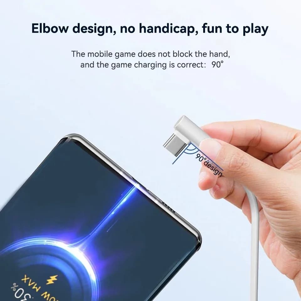 Cabo USB Tipo C Xiaomi 6A 120W Branco